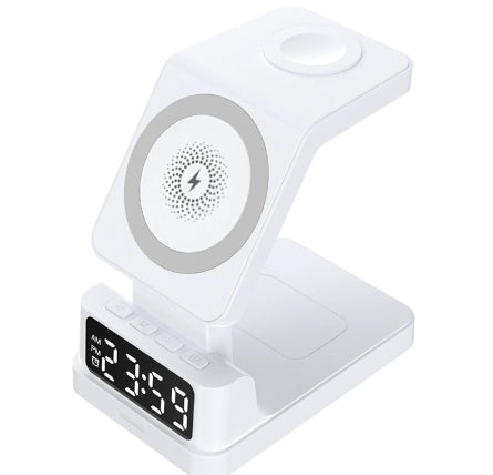 SleekSync 3‑in‑1 Wireless Charging Station with Clock