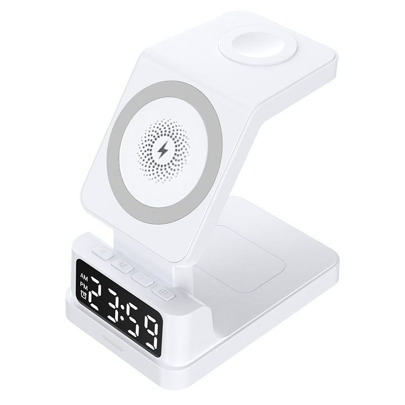 SleekSync 3‑in‑1 Wireless Charging Station with Clock